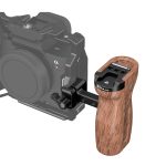 PULUZ Universal Slide Quick Release Seitlicher Holzgriff mit Cold Shoe Mount für Kamerakäfigstabilisator