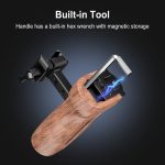 PULUZ Universal Slide Quick Release Seitlicher Holzgriff mit Cold Shoe Mount für Kamerakäfigstabilisator – Bild 7