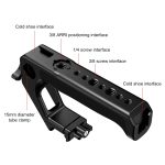 PULUZ Doppelgewinde-Metall-Schnellverschluss-Obergriff mit Blitzschuh für Kamerakäfig-Stabilisator – Bild 3