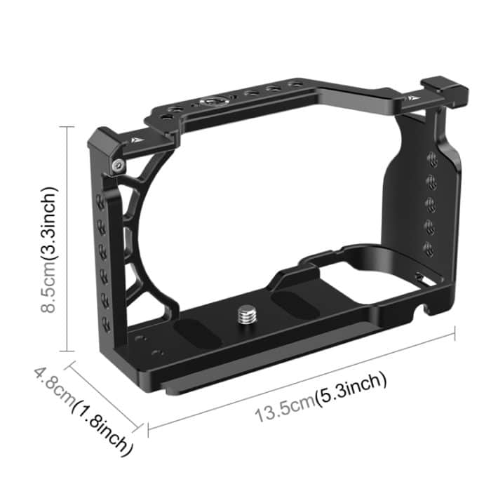 Für Sony A6500/A6400/A6300/A6000 PULUZ Metall Kamera Käfig Expansion Montieren Stabilisator Rig, For Sony A6500 / A6400 / A6300 / A6000 – Bild 2