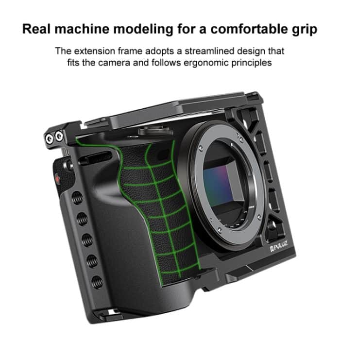 Für Sony A6500/A6400/A6300/A6000 PULUZ Metall Kamera Käfig Expansion Montieren Stabilisator Rig, For Sony A6500 / A6400 / A6300 / A6000 – Bild 5