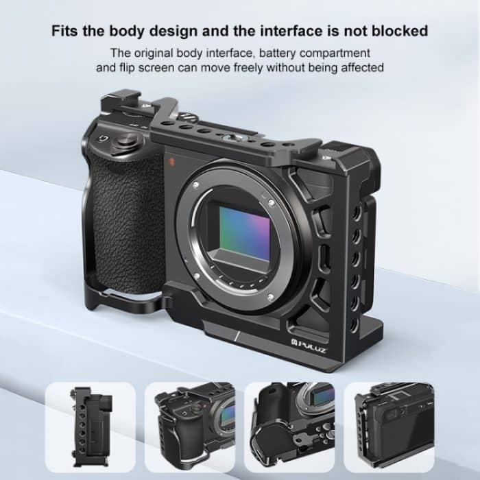 Für Sony A6500/A6400/A6300/A6000 PULUZ Metall Kamera Käfig Expansion Montieren Stabilisator Rig, For Sony A6500 / A6400 / A6300 / A6000 – Bild 6