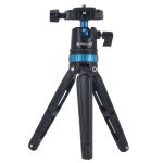 PULUZ Pocket Mini verstellbare Desktop-Stativhalterung aus Metall mit 360-Grad-Kugelkopf für DSLR- und Digitalkameras, einstellbare Höhe: 11–20,2 cm, Tripod with Head(R), Tripod with Head(L) – Bild 2