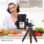 PULUZ Pocket Mini verstellbare Desktop-Stativhalterung aus Metall mit 360-Grad-Kugelkopf für DSLR- und Digitalkameras, einstellbare Höhe: 11–20,2 cm, Tripod with Head(R), Tripod with Head(L) – Bild 7