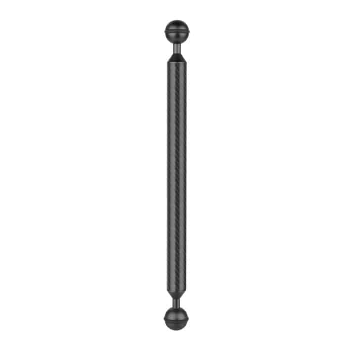 PULUZ 12 Zoll 30,4 cm Länge 20,8 mm Durchmesser Doppelkugeln Schwimmarm aus Kohlefaser, Kugeldurchmesser: 25 mm, 12 inch Black, 12 inch Blue, 12 inch Red – Bild 3
