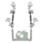 PULUZ 12 Zoll 30,4 cm Länge 20,8 mm Durchmesser Doppelkugeln Schwimmarm aus Kohlefaser, Kugeldurchmesser: 25 mm, 12 inch Black, 12 inch Blue, 12 inch Red – Bild 7