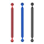 PULUZ 12 Zoll 30,4 cm Länge 20,8 mm Durchmesser Doppelkugeln Schwimmarm aus Kohlefaser, Kugeldurchmesser: 25 mm, 12 inch Black, 12 inch Blue, 12 inch Red – Bild 2