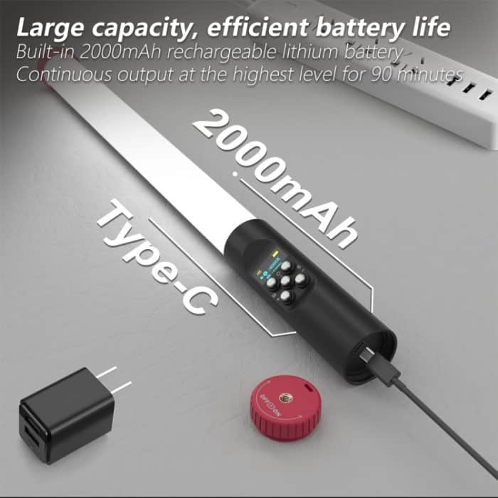 PULUZ RGB 114 LEDs Wasserdichter Fotografie-Handlichtstab mit Fernbedienung, 114 LEDs Waterproof  RGB Fill Light – Bild 5