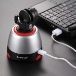 PULUZ Elektronischer 360-Grad-Dreh-Panoramakopf + Stativhalterung + GoPro-Klemme + Telefonklemme mit Fernbedienung für Smartphones, GoPro, DSLR-Kameras, Head Tripod, Pano Head Tripod, Head Tripod(US) – Bild 18