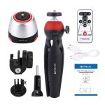 PULUZ Elektronischer 360-Grad-Dreh-Panoramakopf + Stativhalterung + GoPro-Klemme + Telefonklemme mit Fernbedienung für Smartphones, GoPro, DSLR-Kameras, Head Tripod, Pano Head Tripod, Head Tripod(US) – Bild 9