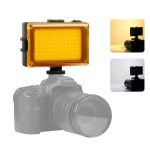 PULUZ Pocket 104 LED 1800LM Professionelle Vlogging-Fotografie Video- und Fotostudio-Licht mit weißen und orangefarbenen Magnetfiltern Lichtpaneel für Canon-, Nikon- und DSLR-Kameras