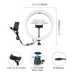 PULUZ 11,8 Zoll 30 cm RGB dimmbare LED-Ring-Vlogging-Selfie-Fotografie-Videoleuchten mit Kaltschuh-Stativ-Kugelkopf und Telefonklemme (Rosa), 12 inch RGB AU, 12 inch RGB EU, 12 inch RGB UK, 12 inch RGB US, 12 inch RGB(EU), 12 inch RGB(AU)... – Bild 3