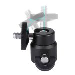 PULUZ 1/4 Zoll Schraube Metall Stativ Kugelkopf Adapter mit Schloss – Bild 4