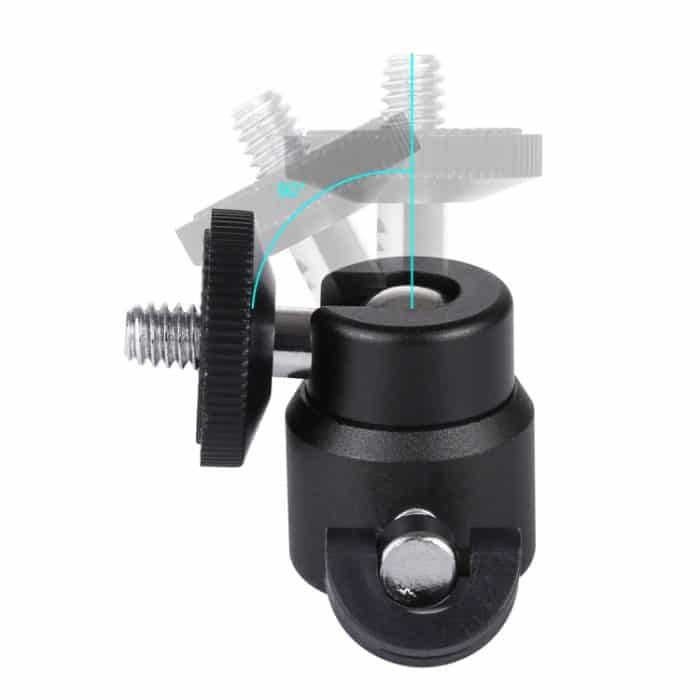 PULUZ 1/4 Zoll Schraube Metall Stativ Kugelkopf Adapter mit Schloss – Bild 4