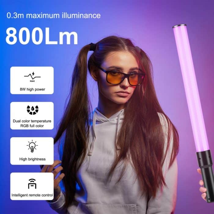 Puluz 122 LEDs Foto Handheld-Stick-Licht Full Color RGB-Fülllicht – Bild 7