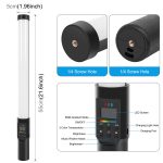 Puluz 122 LEDs Foto Handheld-Stick-Licht Full Color RGB-Fülllicht mit Barndoor – Bild 2