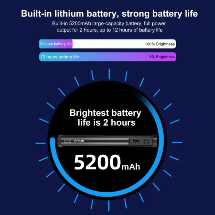 PULUZ 135 LEDs Foto-Handstablicht Vollfarbiges RGB-Fülllicht – Bild 6