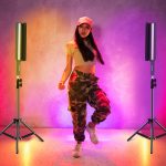 PULUZ 72 LEDs Foto-Handstablicht Vollfarbiges RGB-Fülllicht mit Barndoor – Bild 10