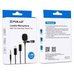 PULUZ 1,5 m USB-C / Typ C-Buchse Lavalier Kabelkondensator-Aufnahmemikrofon – Bild 11