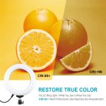 PULUZ 6,2 Zoll 16 cm USB 10 Modi 8 Farben RGBW Dimmbare LED-Ring-Vlogging-Fotografie-Videoleuchten mit Stativ-Kugelkopf, 6.2 inch RGBW – Bild 8