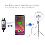PULUZ 11,8 Zoll 30 cm RGB-dimmbare LED-LED mit zwei Farbtemperaturen, gebogener diffuser Lichtring, Vlogging, Selfie-Fotografie, Videoleuchten mit Stativ-Kugelkopf, Telefonklemme und Fernbedienung, 11.8 inch RGBW, 11.8 inch +Remote Control – Bild 5