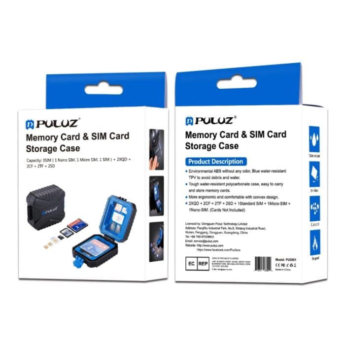 PULUZ 11 in 1 Speicherkartenetui für 3SIM + 2XQD + 2CF + 2TF + 2SD-Karte – Bild 6