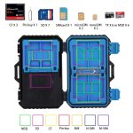 PULUZ Kartenleser + 22 in 1 Speicherkartenetui für 1Standard-SIM + 2Micro-SIM + 2Nano-SIM + 3CF + 7SD + 6TF + 1CARD PIN – Bild 11