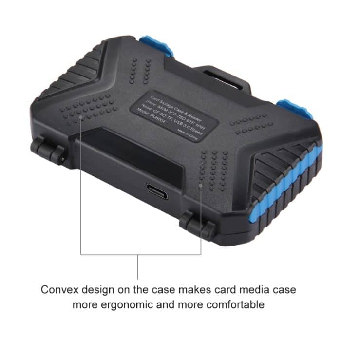 PULUZ Kartenleser + 22 in 1 Speicherkartenetui für 1Standard-SIM + 2Micro-SIM + 2Nano-SIM + 3CF + 7SD + 6TF + 1CARD PIN – Bild 8