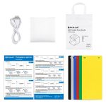PULUZ 20 cm faltbares, tragbares 550-lm-Licht-Fotobeleuchtungs-Studio-Aufnahmezelt-Box-Set mit 6 Hintergrundfarben (Schwarz, Weiß, Orange, Rot, Grün, Blau), aufgeklappte Größe: 24 cm x 23 cm x 23 cm, 20cm Box, 20cm Box(US), 20cm Box(UAE Stock) – Bild 12