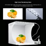 PULUZ 20 cm faltbares, tragbares 550-lm-Licht-Fotobeleuchtungs-Studio-Aufnahmezelt-Box-Set mit 6 Hintergrundfarben (Schwarz, Weiß, Orange, Rot, Grün, Blau), aufgeklappte Größe: 24 cm x 23 cm x 23 cm, 20cm Box, 20cm Box(US), 20cm Box(UAE Stock) – Bild 6