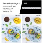 PULUZ 20 cm faltbares, tragbares 550 lm Licht, Fotobeleuchtung, Studio-Aufnahmezelt, Box-Set mit 2 farbigen Hintergründen (schwarz, weiß), aufgeklappte Größe: 24 cm x 23 cm x 23 cm – Bild 5