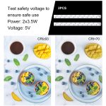 PULUZ 20 cm, inklusive 2 LED-Panels, zusammenklappbar, tragbar, 1100 lm Licht, Fotobeleuchtung, Studio, Aufnahmezelt, Box-Set mit 2 Farben Hintergründen (schwarz, weiß), aufgeklappte Größe: 24 cm x 23 cm x 23 cm – Bild 5