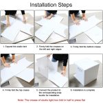 PULUZ 20 cm, inklusive 2 LED-Panels, zusammenklappbar, tragbar, 1100 lm Licht, Fotobeleuchtung, Studio, Aufnahmezelt, Box-Set mit 2 Farben Hintergründen (schwarz, weiß), aufgeklappte Größe: 24 cm x 23 cm x 23 cm – Bild 9