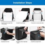 PULUZ 40 cm faltbares 72 W 5500 K Studio-Aufnahmezelt Softbox Fotografie-Beleuchtungsset mit 4 Farben (Schwarz, Orange, Weiß, Grün) Hintergründen, 40cm Folding 72W(AU Plug), 40cm Folding 72W(EU Plug), 40cm Folding 72W(UK Plug), 40cm Folding 72W(US Plug) – Bild 11