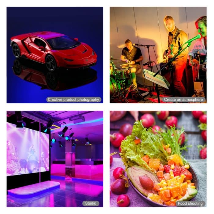 PULUZ 10,2 Zoll 26 cm gebogene Oberfläche 168 LED Festzelt LED RGBWW Zweifarbige, temperaturdimmbare Ring-Vlogging-Fotografie-Videoleuchten mit Kaltschuh-Stativ-Kugelkopf & Fernbedienung & Telefonklemme, 10.2 inch Marquee LED – Bild 11