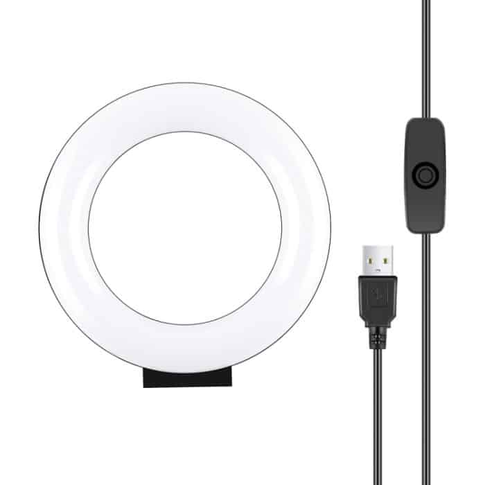 PULUZ 4,7 Zoll 12 cm gebogene Oberfläche USB-Weißlicht-LED-Ring Selfie Beauty Vlogging Fotografie Videoleuchten, 4.7 inch – Bild 1