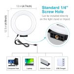 PULUZ 4,7 Zoll 12 cm gebogene Oberfläche USB-Weißlicht-LED-Ring Selfie Beauty Vlogging Fotografie Videoleuchten, 4.7 inch – Bild 2