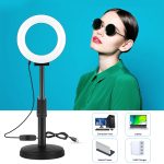 PULUZ 4,7 Zoll 12 cm gebogene Oberfläche USB-Weißlicht-LED-Ring Selfie Beauty Vlogging Fotografie Videoleuchten, 4.7 inch – Bild 5