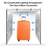 PULUZ 80 cm faltbares tragbares 90 W 14.000 lm hohes CRI-Weißlicht-Fotobeleuchtungs-Studio-Schießzelt-Box-Set mit 3 Farben Schwarz, Weiß, Orange Hintergründe – Bild 8
