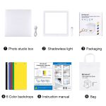 PULUZ Mini LED Fotografie Shadowless Light Lamp Panel Pad + Studio Shooting Zeltbox, Acrylmaterial, 20 cm x 20 cm effektive Fläche – Bild 14