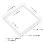 PULUZ Mini LED Fotografie Shadowless Light Lamp Panel Pad + Studio Shooting Zeltbox, Acrylmaterial, 20 cm x 20 cm effektive Fläche – Bild 5