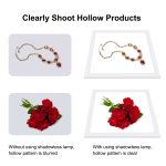 PULUZ 1000LM LED-Acryl, kein Polar-Dimmen, schattenloses Lichtpad mit Schalter für 40 cm große Fotostudio-Box, Light(US), Light(UK), Light(EU), Light(AU), Light (JP PSE Certified) – Bild 5