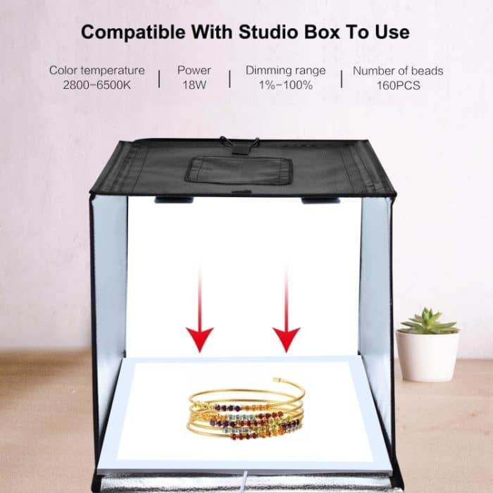 PULUZ 1000LM LED-Acryl, kein Polar-Dimmen, schattenloses Lichtpad mit Schalter für 40 cm große Fotostudio-Box, Light(US), Light(UK), Light(EU), Light(AU), Light (JP PSE Certified) – Bild 8