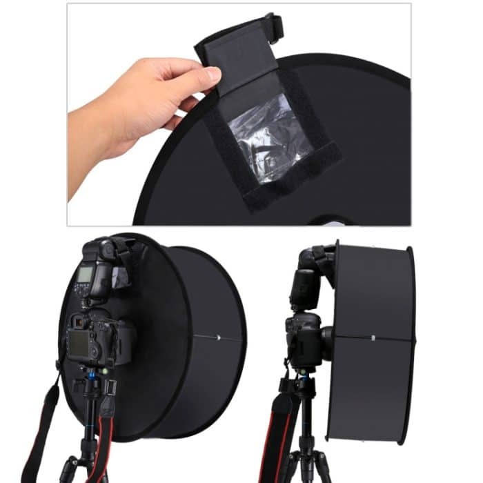 PULUZ 45 cm runder Makro- und Porträt-Softbox SpeedLite-Blitzlicht, faltbarer Diffusor, 45cm Round(US), 45cm Round, 45cm Round(AE) – Bild 8