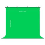 PULUZ 2 x 2 m T-förmiger Fotostudio-Hintergrund-Stützständer, Hintergrund-Querstangen-Halterungs-Set mit Clips, 2 x 2m Bracket Kit – Bild 2