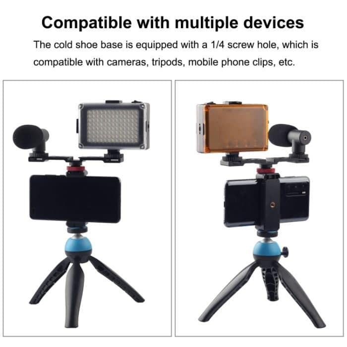 PULUZ Drei-Kopf-Kaltschuhhalterung, Three-head Mount – Bild 5