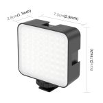 PULUZ 64 LED 5W Video-Spleiß-Fülllicht für Kamera/Video-Camcorder, 64 LED – Bild 2