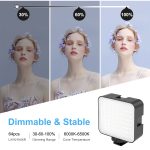 PULUZ 64 LED 5W Video-Spleiß-Fülllicht für Kamera/Video-Camcorder, 64 LED – Bild 4