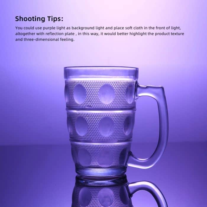 PULUZ 30 cm Fotografie-Acryl-reflektierende Display-Tisch-Hintergrundtafel, 29cm – Bild 5