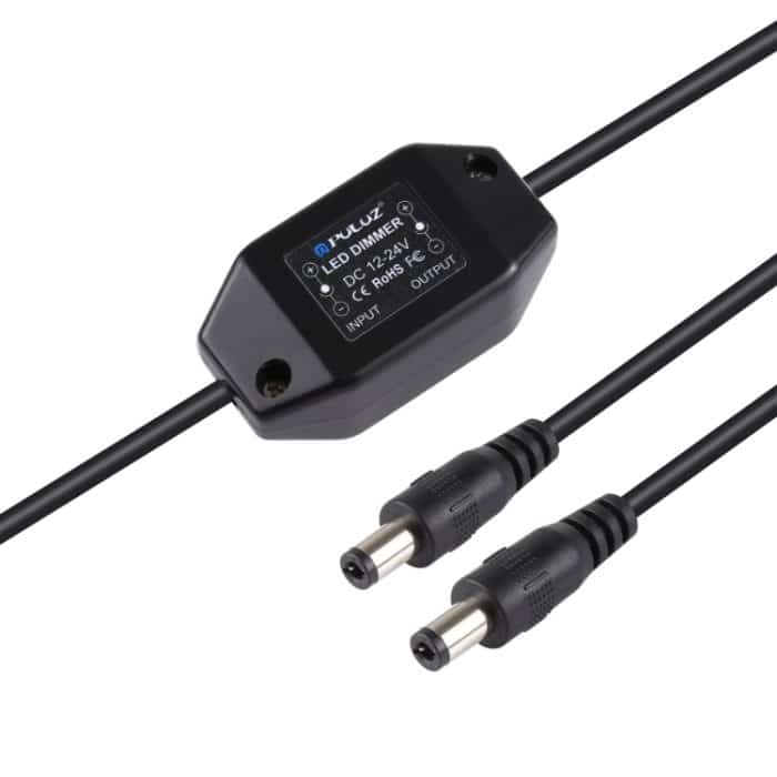 PULUZ 2,1 mm x 5,5 mm DC 5V-24V LED-Streifenlicht LED-Helligkeits-Dimmer-Controller – Bild 4